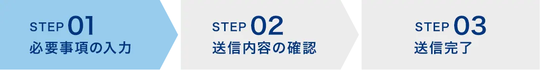 ステップ01 必要事項の入力