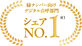 緑ナンバー向けデジタル点呼部門 シェアNo.1 ※1