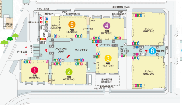 第2回関西物流展・出展ブース小間位置