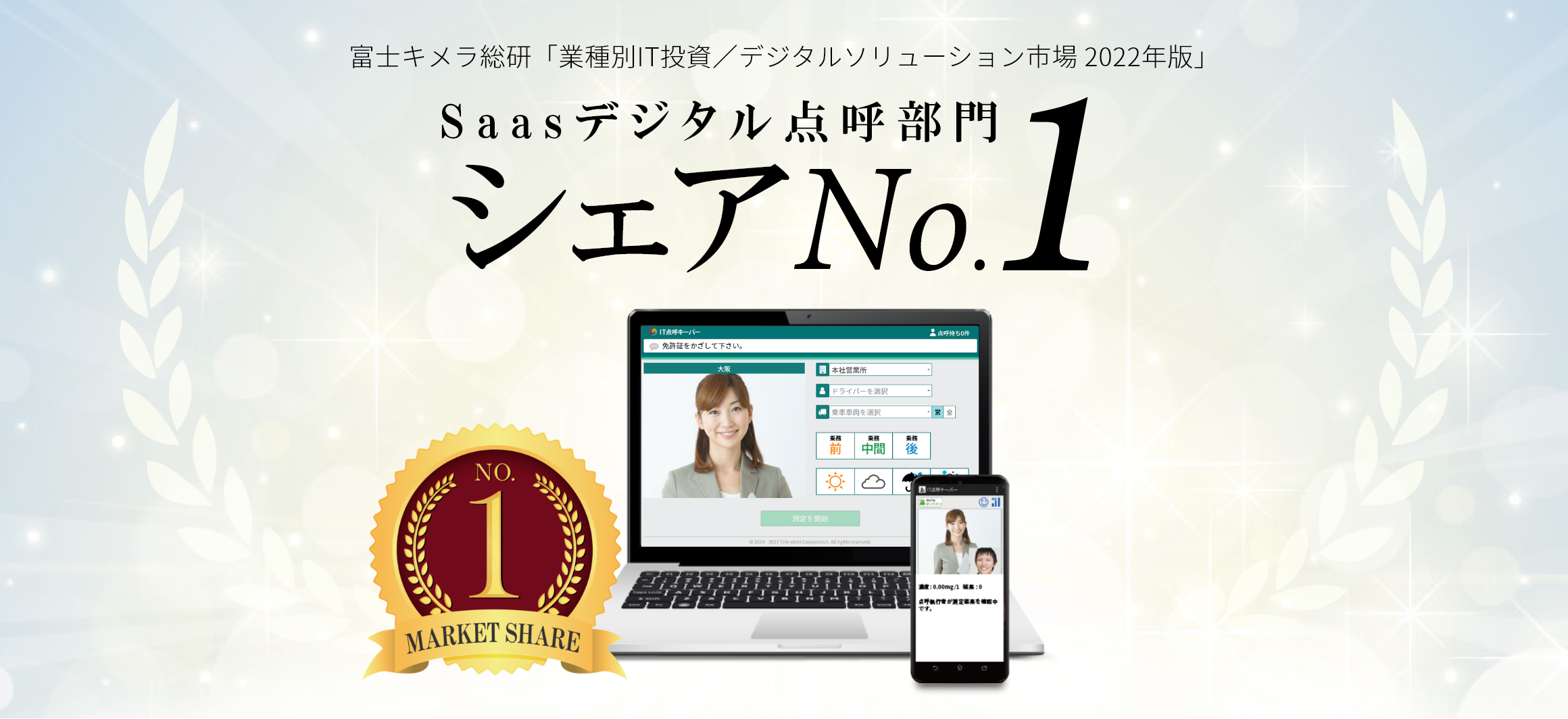 株式会社富士キメラ総研「業種別IT投資/デジタルソリューション市場 2022年版」P205 2021年度 市場占有率（数量）