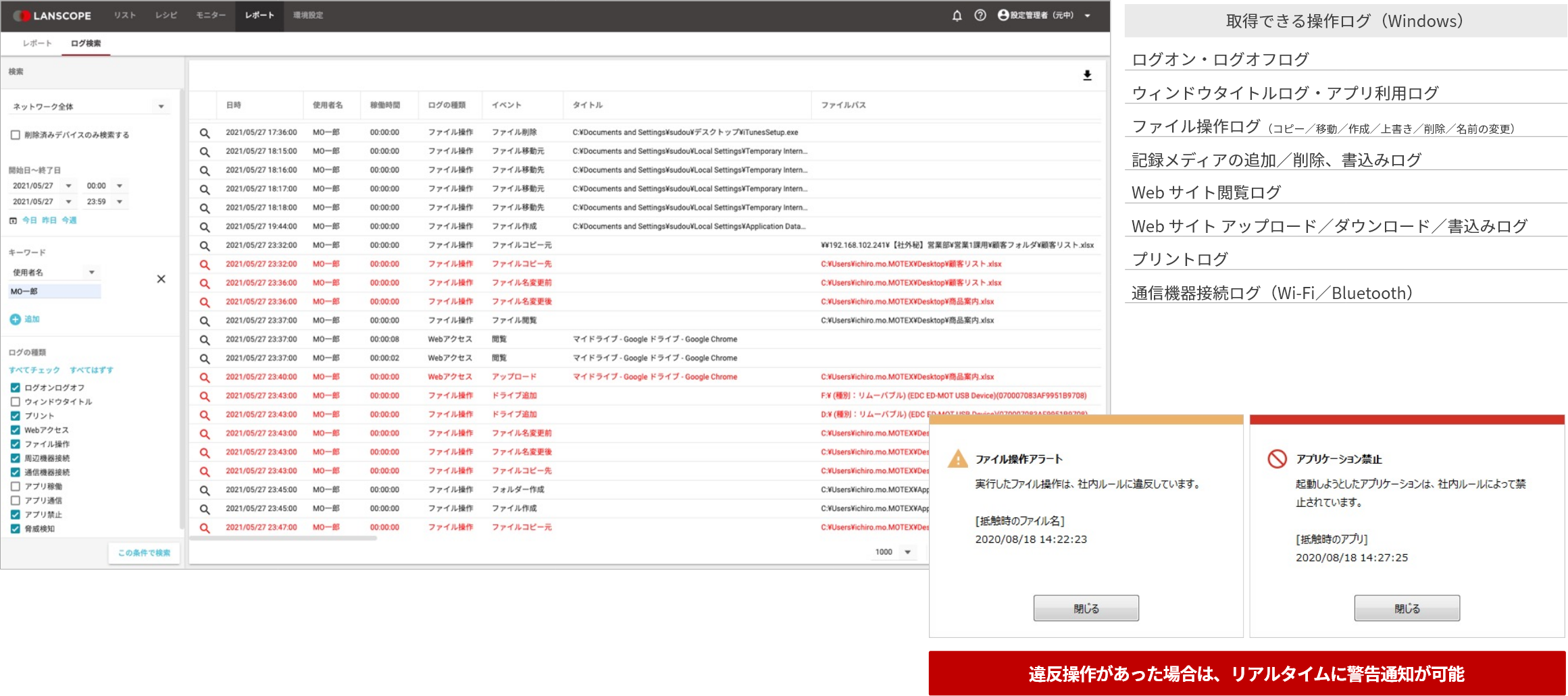 Windows PC のセキュリティ対策機能まで搭載！