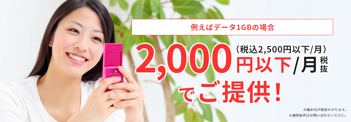 法人携帯でスマホをお得にご利用いただけます！